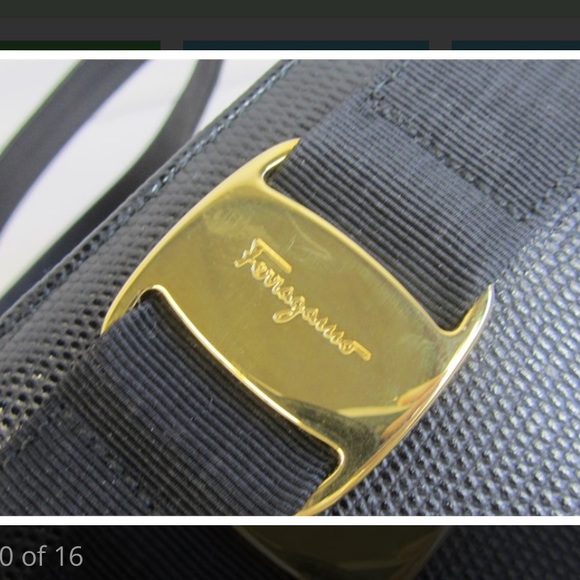 Salvatore Ferragamo Lizard Embossed Vara Shopper Bag - Picture 10 of 14